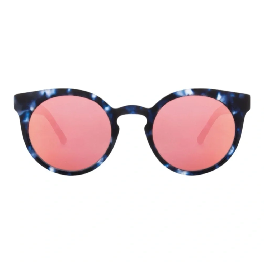 KOMONO sunglasses NEW Lulu blue tortoise reflective Matte Indigo Demi